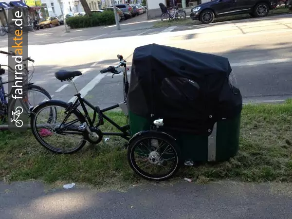 Lastenrad Nihola 4. 0 Schwarz Dunkelgrün