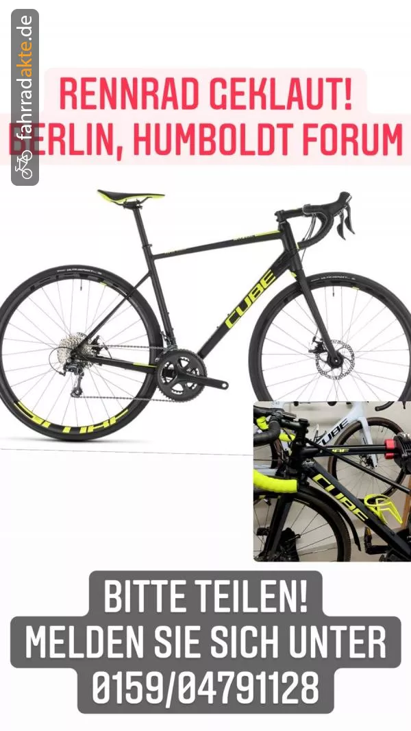 Rennrad Herren Cube Attain